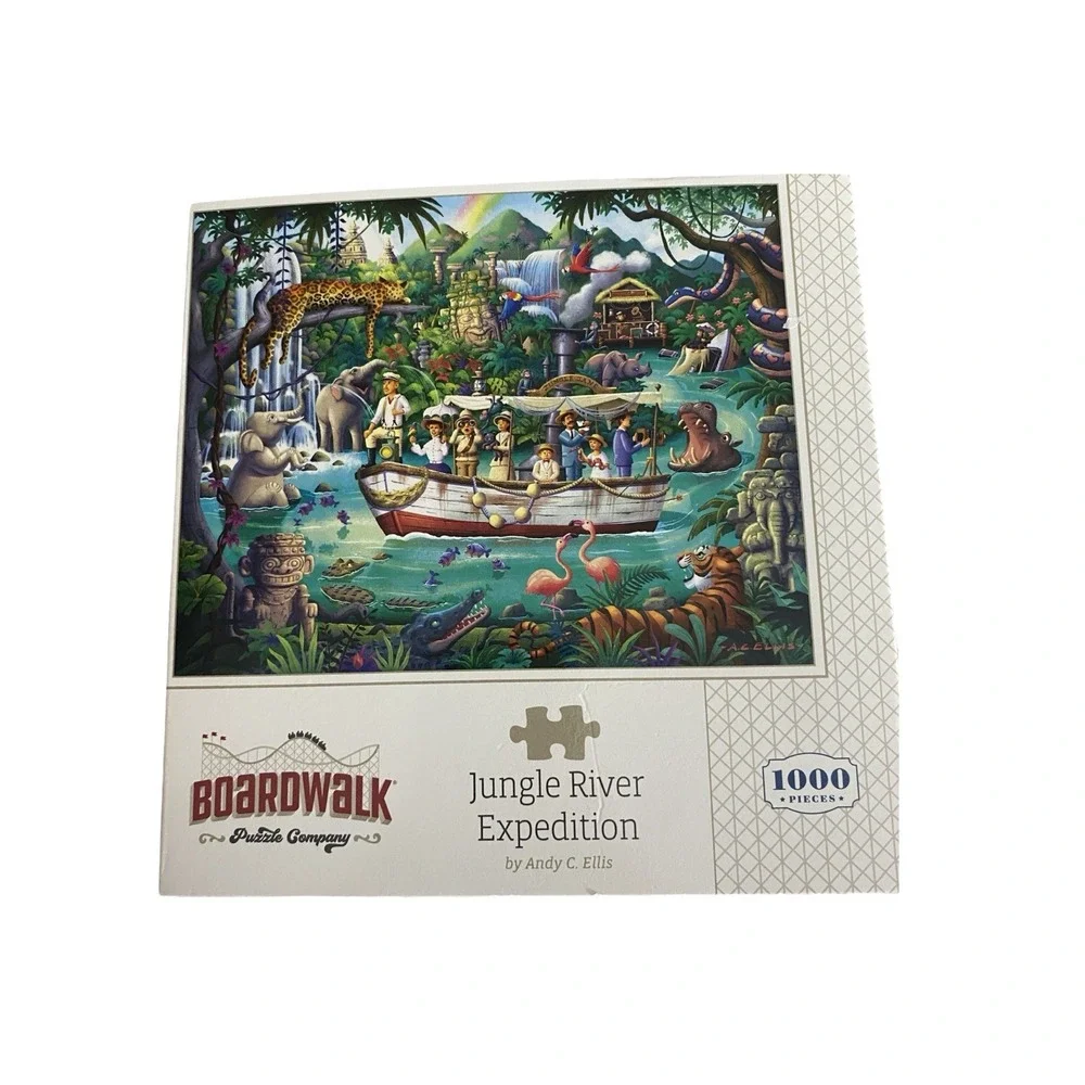 Jungle River‎ Expedition 1000 Piece Jigsaw Puzzle Boardwalk New